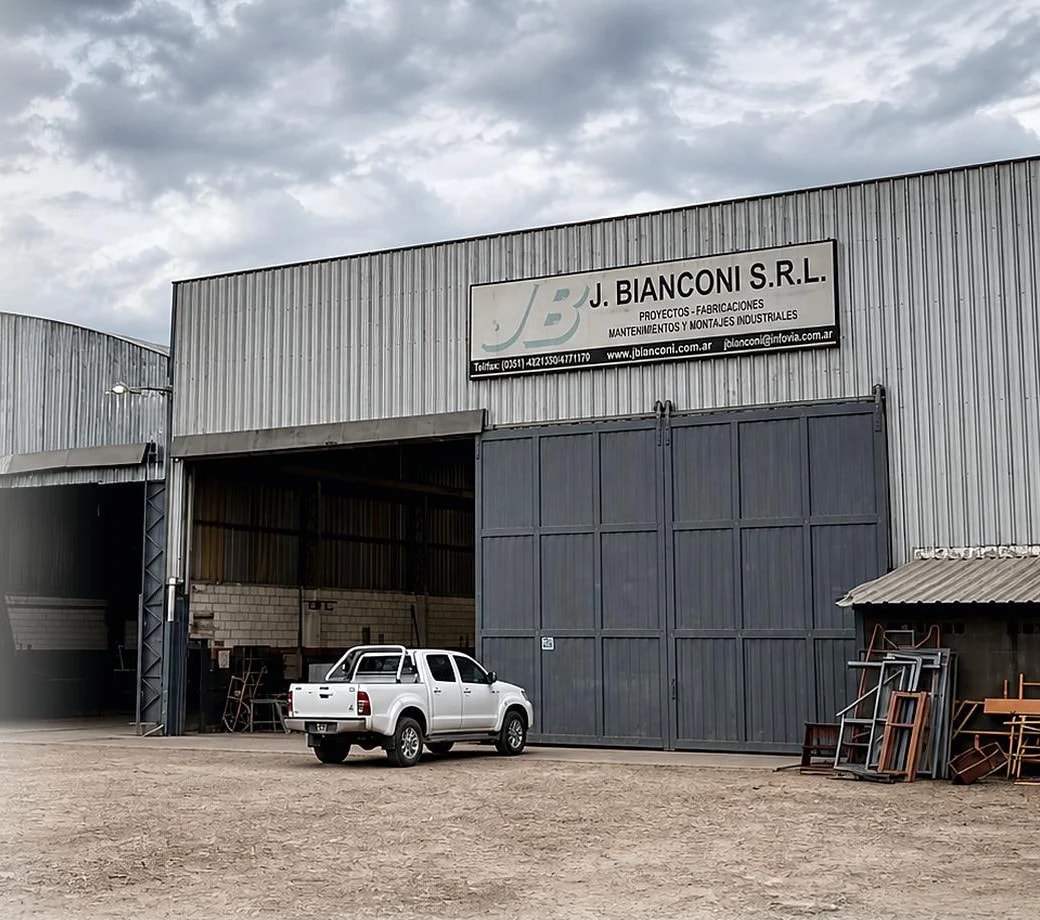 Fachada de las instalaciones de J. Bianconi en Malagueño.
